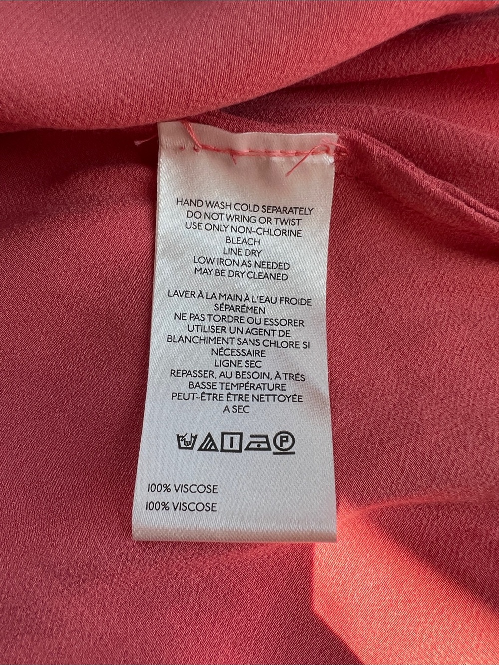 Anthropologie Tilda Maxi Slip Skirt  coral pink Size S - Picture 4 of 5